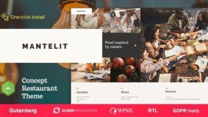 Mantelit (v1.1.3) Food Delivery & Restaurant WordPress Theme