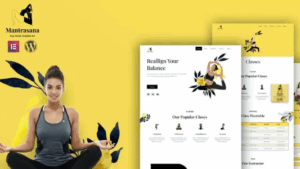 Mantrasana - Yoga Studio Elementor Template Kit