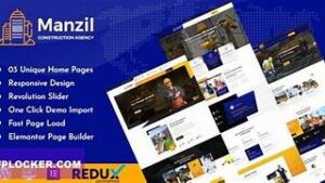 Manzil (v2.3) Construction and Building WordPress Theme