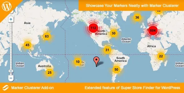 Marker ClustererAdd-on for WordPress v.2.4 - WordPress地图标记聚类插件