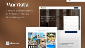 Marriata – Hotel & Resort Elementor Template Kit