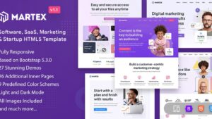 Martex 9 June 2023 - Software, SaaS & Startup HTML5 Template