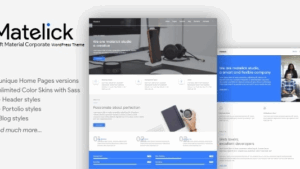 Matelick v1.0 Soft Material Corporate WordPress Theme