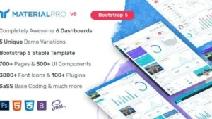 MaterialPro (v8.1) Material Design Bootstrap 5 Admin Template