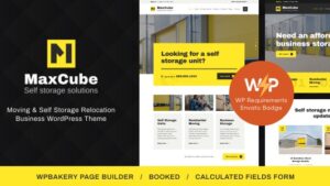 MaxCube (v1.3.3) Moving & Self Storage Relocation Business WordPress Theme