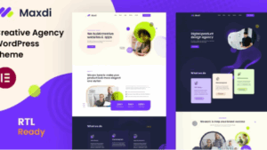 Maxdi v1.0 Creative Agency WordPress Theme