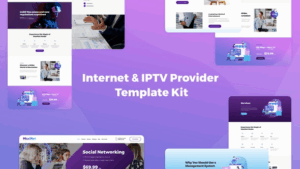 MaxiNet - Internet & IPTV Provider Elementor Template Kit