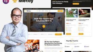 MeToy - Toys Craft Industry Elementor Template Kit