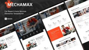 Mechamax - Car Repair & Auto Services Elementor Template Kit