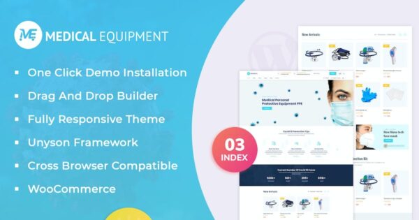 Medical Equipment (v1.0.9) eCommerce WordPress Theme