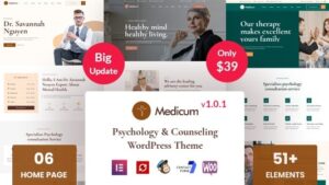 Medicum (v1.0.8) Psychology & Counseling WordPress Theme