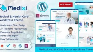 Medixi (v1.2.2) Doctor & Medical Care WordPress Theme
