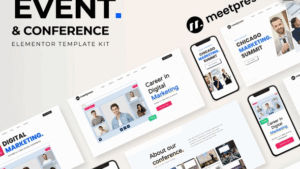 Meetpress - Event & Conference Elementor Template Kit