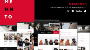 Memento - Photography & Blog Elementor Template Kit