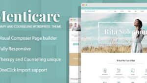Menticare v1.5.1 Therapy and Counseling WordPress Theme