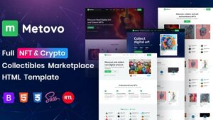 Metovo (v1.2) NFT Marketplace HTML Template