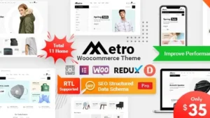 Fixed* Metro (v2.14) Minimal WooCommerce WordPress Theme