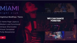 Miami v1.3.9 Night Club Wordpress Theme