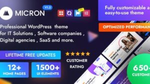 Micron v1.2.1 IT Solutions & Services WordPress Theme