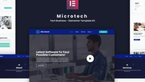 Microtech - Tech Business Elementor Template Kit