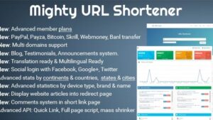 Mighty URL Shortener v3.5.1 Short URL Script  [Activated]