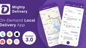 MightyDelivery (26 July 2024) On Demand Local Delivery System Flutter App | Courier Company | Courier App