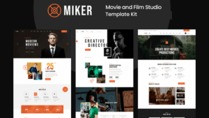 Miker - Movie & Film Studio Elementor Template Kit
