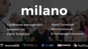 Milano (v1.1.2) Event & Conference WordPress