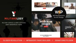 Militarology (v1.0.14) Military Service WordPress Theme