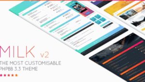 Milk v2.1.15 Multipurpose Responsive phpBB 3.3 Theme