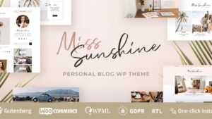 Miss Sunshine v1.1.2 Women Lifestyle Blog WordPress Theme