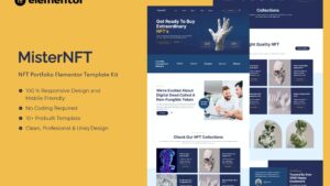 MisterNFT - NFT Portfolio Elementor Template Kit