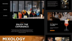 Mixology - Bar & Cocktails Elementor Template Kit
