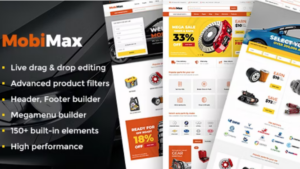 Mobimax (v6.1) Auto Parts WordPress Theme + WooCommerce Shop