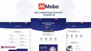 Mobo - App Landing Page Elementor Template Kit