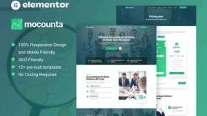 Mocounta - Accounting Firm Elementor Template Kit