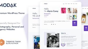 Modak (v1.0.6) One Page WordPress Theme