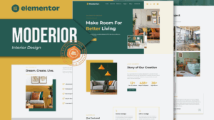 Moderior - Interior Design Elementor Template Kit