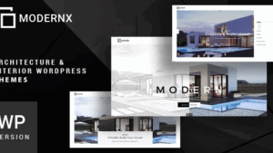 Modernx v1.0 Architecture & Interior WordPress Theme