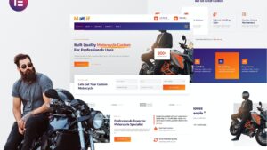Modif - Custom Motorcycle Supermotard Elementor Template Kit