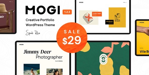 Mogi v1.2.3 A Creative Portfolio / Agency WordPress Theme