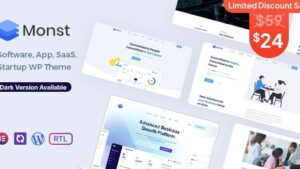 Monst (v1.2.5) Saas Startup WordPress Theme