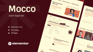 Moocoo - Event Organizer Elementor Template Kit