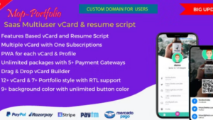 Mop v4.6 (Activated) SaaS vCard / Portfolio / Resume / Digital Business card