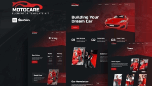 Motocare - Automotive Elementor Template Kit
