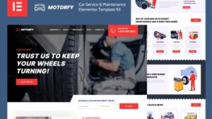 Motorfy - Car Service & Maintenance Elementor Template Kit