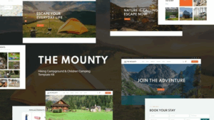 Mounty | Hiking Campground & Children Camping Template Kit