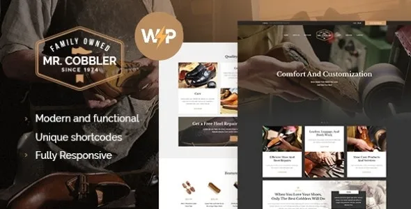 Mr. Cobbler v1.1.9 Custom Shoemaking & Footwear Repairs WordPress Theme