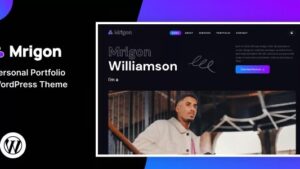 Mrigon v1.0 Personal Portfolio WordPress Theme