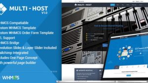Multi Host (v3.5) WHMCS Hosting WordPress Theme